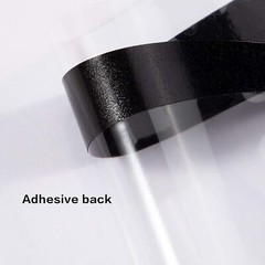 2pcs Car Front Hood Glossy Black Stickers Trim For SUV Auto Accessories Exterior