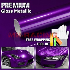 Premium Magenta Purple High Gloss Metallic Glossy Sticker Decal Vinyl Wrap Film
