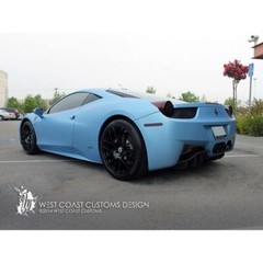 Avery Dennison SW900 Supreme Matte Frosty Blue Metallic Vinyl Car Wrap | 643-M