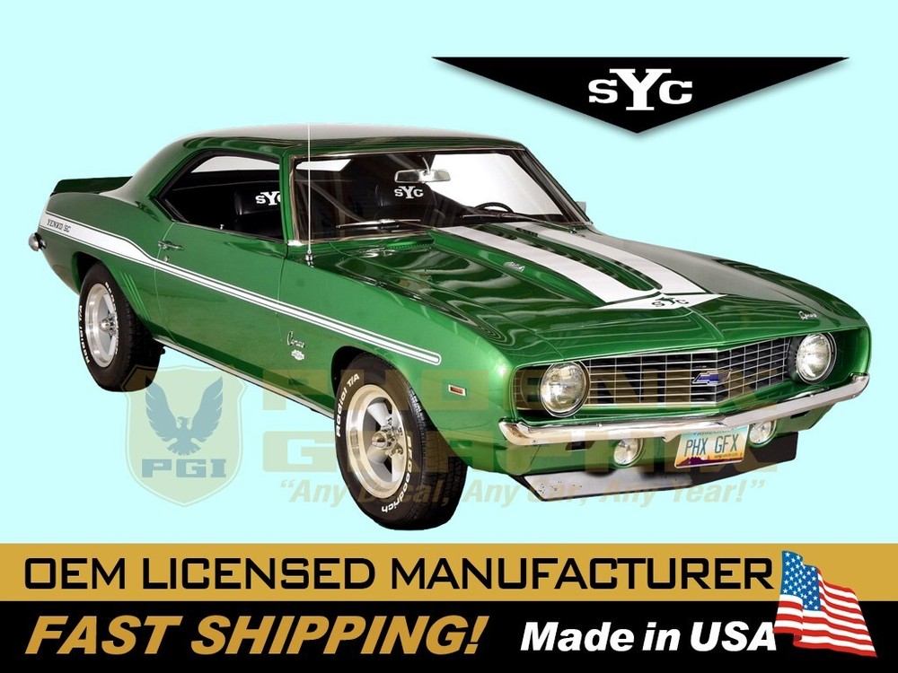 1969 Camaro Yenko SYC Super Car Decals Graphics Stripes Kit COMPLETE!