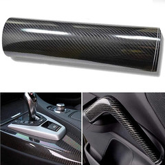 Carbon Fiber Vinyl Wrap 3D w Car Vinyl Wrap Tool Kit Self Adhesive Car Wrap Film