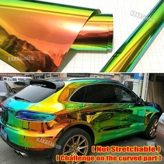 Magic Gold GN Car Rainbow Mirror Chrome Vinyl Wrap Metal Sticker 30FT x 4.4FT US
