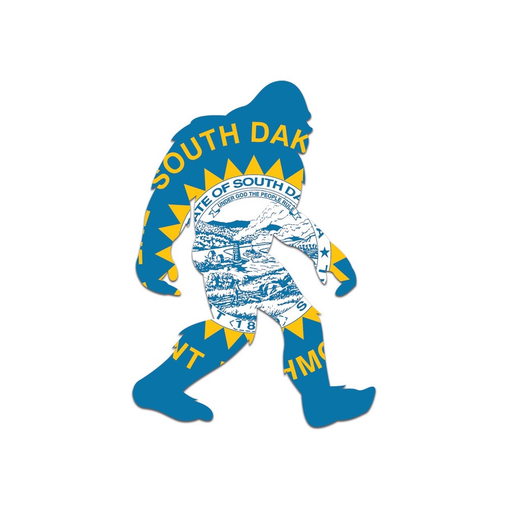 South Dakota Bigfoot Sasquatch Sticker Decal