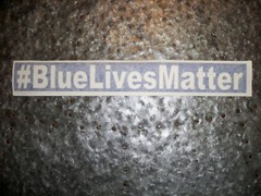 Blue Lives Matter Window Sticker support law enforcement police thin line 12″