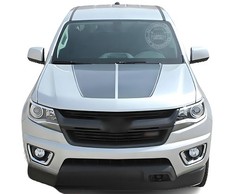 Pickup Truck Hood Sticker For Chevrolet Colorado 2017-2020 Bonnet Racing Stripes