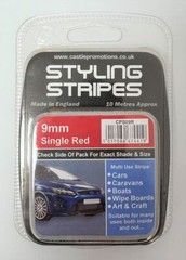 9mm x 10mtr Self Adhesive Car Pin Stripe Coach Tape Bumper Insert Strip