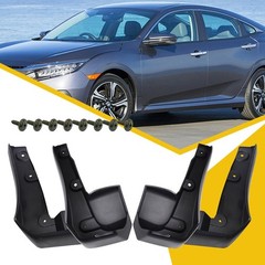 Mud Flaps Splash Guards For 2016-2021 Honda Civic Sedan Front&Rear Wheel J