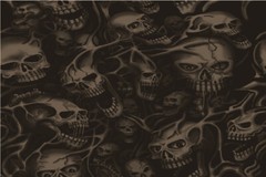 Seamless Beige Ghost Skulls Graphic Decal Vinyl Bike Motorcycle Car Wrap 24×36