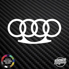 Audi Brass Knuckles 6″ Vinyl Decal Sticker Fits Euro Audi Vw Low Ill A4 S4 A6