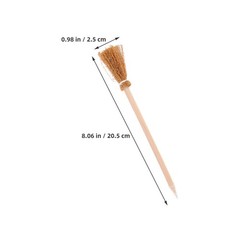 5 Count Witch Broomstick Pencils Pens Halloween Prop Party Favor Supplies