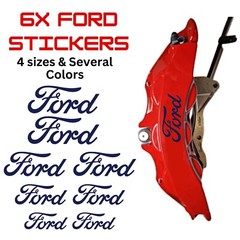 8x Ford Brake Caliper Decal Stickers / Car Caliper Stickers / Car Decals