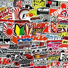 100PCS JDM Stickers Bomb Pack Car Motorcycle Racing Motocross Helmet Vinyl Decal