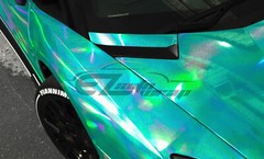Holographic Glitter Teal Rainbow Chrome Car Vinyl Wrap Sticker Decal Sheet