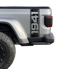 Bedside 1941 Topograpy decal sticker 2 Pack – Fits 2020 + Jeep Gladiator JT GBD
