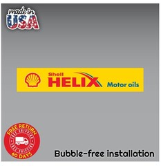 Shell HELIX Sticker Decal 3M Vinyl Car Truck Vehicle Window Wall Motor Oil