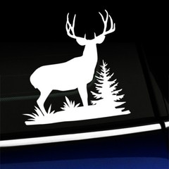 Mule Deer Buck Full Body – Sticker Decal – You choose color