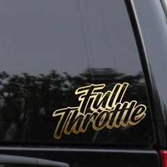 Full Throttle Racing Vinyl Decal Sticker