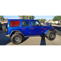 Rear Side Window American Flag Decals For Jeep Wrangler JL JLU 2018-up 4-Door