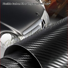 For Chevrolet 60″ x 50″ Carbon Fiber Vinyl Wrap Sheet Sticker Decal Roll Film