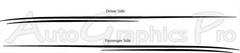 Javelin Side Graphic Decals Pin Stripes 3M Vinyl for Chevy Camaro 10 11 12 13 14