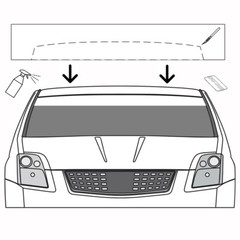 Car Window Sun Visor Strip Tint Film Front Windshield UV Shade DIY Decal Banner