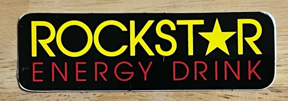 Rockstar Energy Drink Sticker. *Glossy* Size: 4.25”X 2.25”inch. Free Ship W/Trac