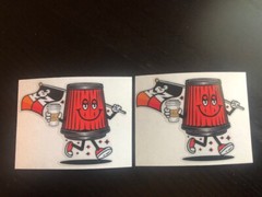 K&N Filter Nascar LOT OF 2 Stickers Decals Racing Automobile Motorcycle K&N