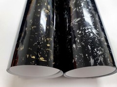 Gloss Forged Carbon Fiber CF Black Silver Gold Red Vinyl Car Wrap Sticker Decal