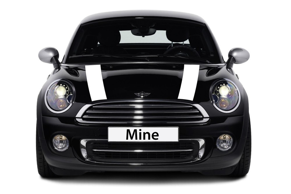 White Hood Bonnet Stripes for Mini Cooper R50 R52 2002-2006 – Exact Fit