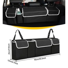 1/2Set Car Trunk Interior Oxford Organizer Headrest Back Storage Seat Bag 4Pocke