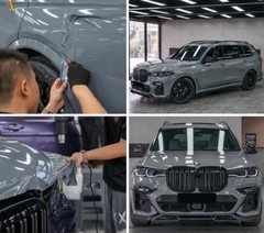 60″ x 60″ Super Gloss Glossy Nardo Gray Vinyl Film Wrap Air Bubble Free 5ftx5ft