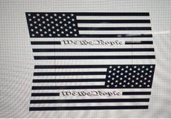 We The People American Flag Ford Excursion Side window Flags. Both Sides