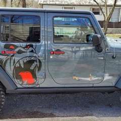 Horror Ape Beast Totem Graphic Sticker Decal Waterproof For Car Side Body Fender