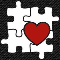 2 COLOR AUTISM AWARENESS PUZZLE HEART CAR VINYL DECAL STICKER (AW-06)