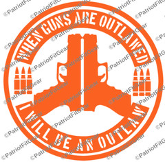 When Guns Are Outlawed,Molon Labe,2A,We The People,Gun Rights,Custom Vinyl Decal