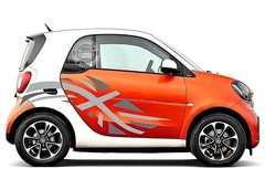 Graphics The Union Jack Flag Stripe Car Sticker For Smart Fortwo Side Door Decal