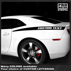 Chevrolet Camaro Rear Quarter Side Accent Stripes Decals 2014 2015 Pro Motor
