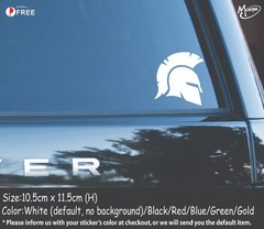 SPARTAN HELMET Car Sticker Decal Reflective Metallic Color Sticker Best Gifts