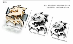 3D Metal Dragon China AutoCar Motorcycle Sticker Emblem Badge Fender Trunk Decal