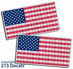 USA Flag Sticker Bicycle Chain Design Car Bike Truck Vehicle Window Bumper Decal