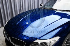 ESSMO PET Marble Forged Gloss Carbon Fiber Royal Blue Vehicle Vinyl Wrap Decal