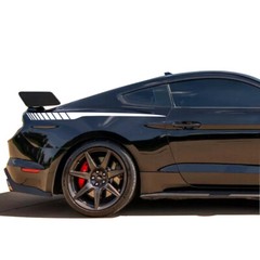 2Pcs Car Rear Quarter Side Stripes Sticker Sport Decals for Ford Mustang Gt