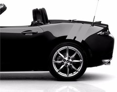Rear 4″ Fender Double Hash Bar vinyl RACING STRIPES Decal (Fits Mazda MIATA MX-5