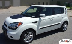 Original Hood & Rear Side Stripe Vinyl Graphic Decal for Kia Soul by MoProAuto