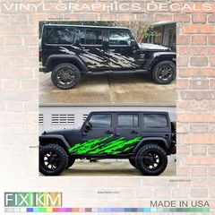 4×4 Off-Road Mud Splash Vinyl Decals – Left & Right Side