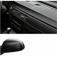 3/4/5D Ultra Shiny Gloss Glossy Black Carbon Fiber Vinyl Wrap Sticker Decal