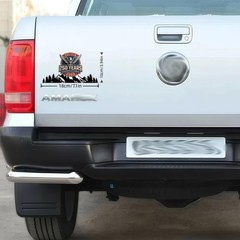 2PCS Vinyl Snow Mountain Tree Sticker, Trunk Logo Sticker Car Exterior Accessory