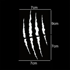 Reflective Monster Claw Motorcycle Helmet Sticker Waterproof Auto Vinyl Decal