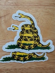 GADSDEN FLAG 2A Don’t Tread On Me Snake Sticker -UV proof 3″- Choose MULTI PACK