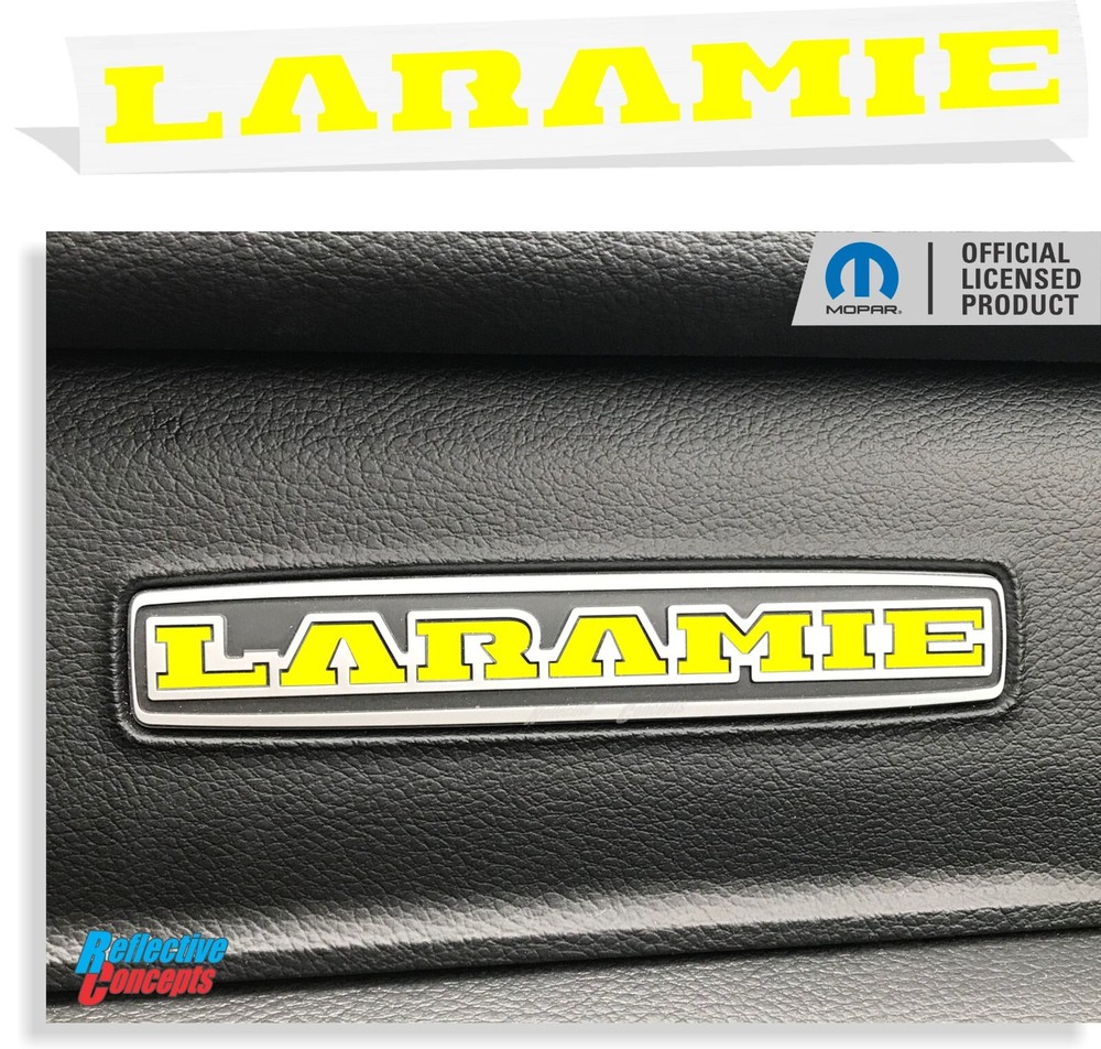 2019-2024 Ram LARAMIE – Glove Box Badge Inlay Decal Sticker